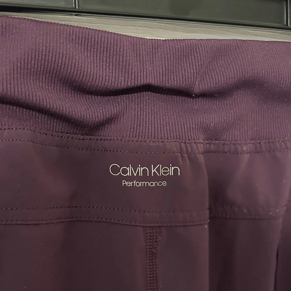 Calvin Klein Women's Step-Hem Joggers Purple/Plum Size Medium - Picture 6 of 10